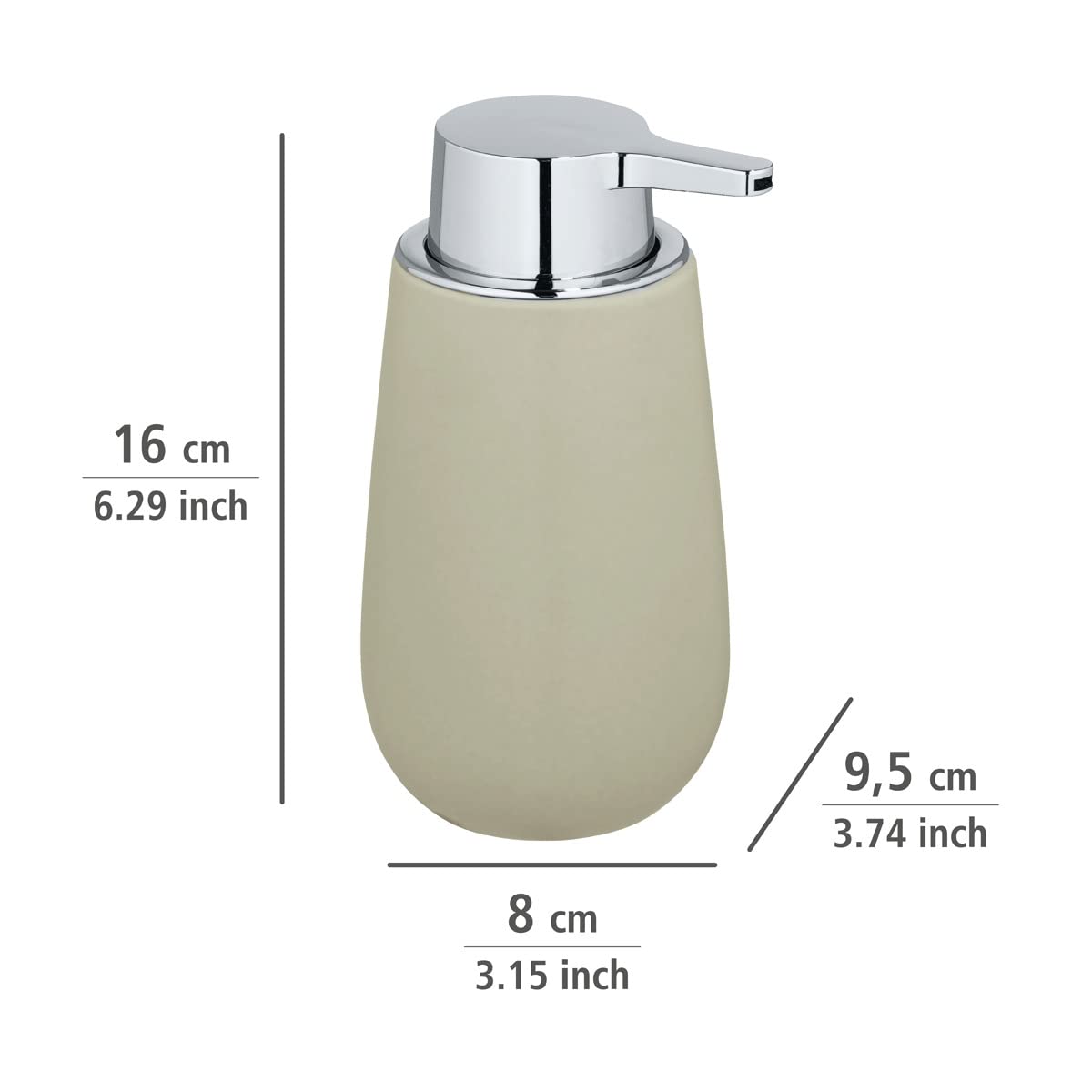 Distributeur de savon liquide BADI, noir, WENKO, WENKO - 6