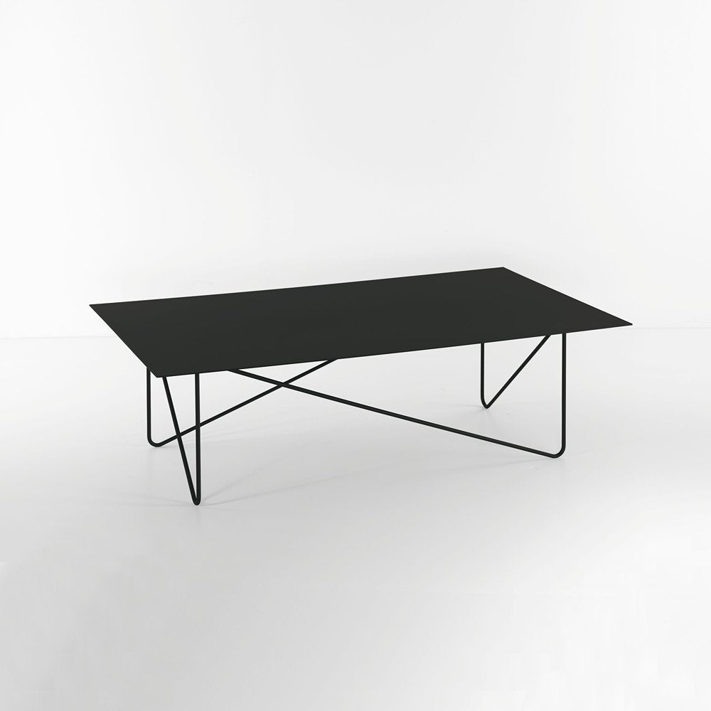 Table basse rectangle SHAPE acier coloris noir | Leroy Merlin