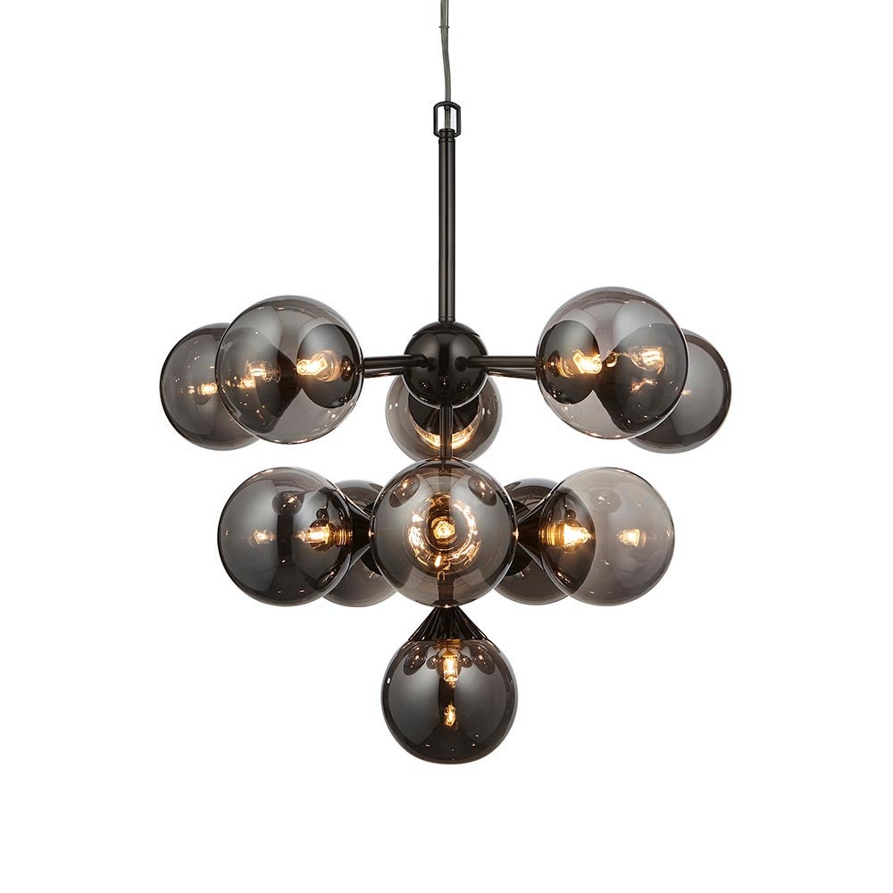 Lampa wisząca OSCAR czarna 11xG9x15W szkło wym:202x55,8x55,8cm IP20 Endon