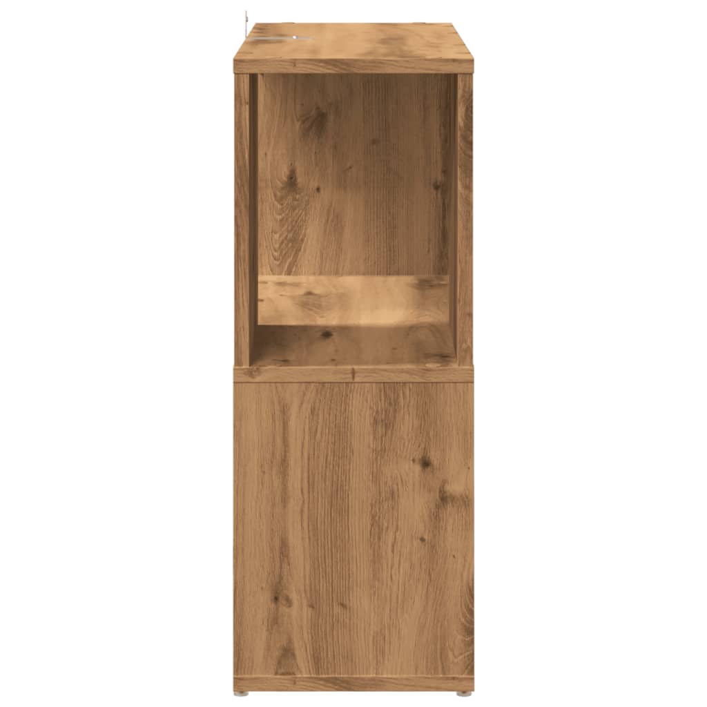 Bibliothèque pour Séjour en Bois Marron H. 24 x l. 60 x P. 24 cm - 5