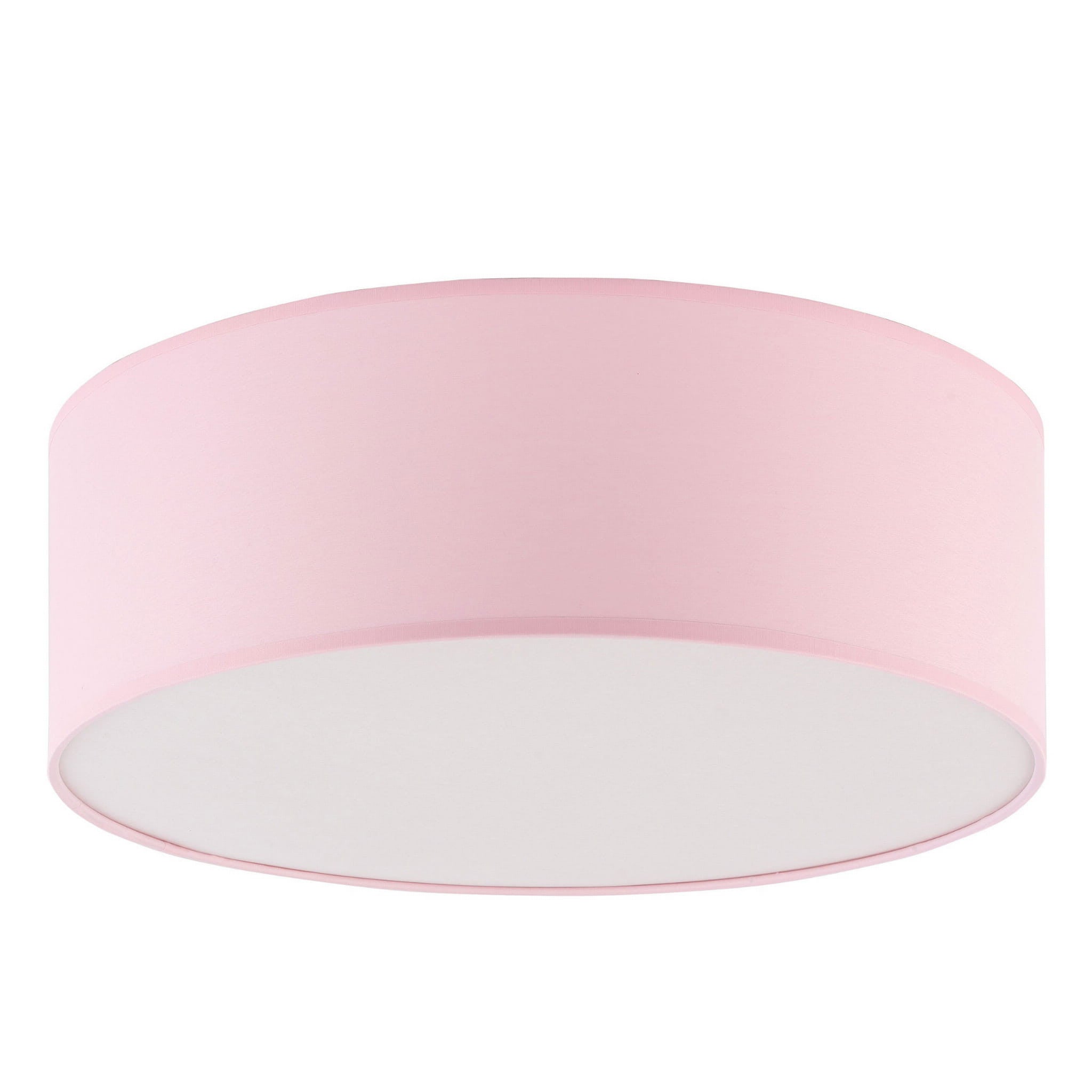 Plafon Rondo okrągły biało-różowy 4xE27x15W wym: 14 x 38 cm IP20 tkanina TK Lighting