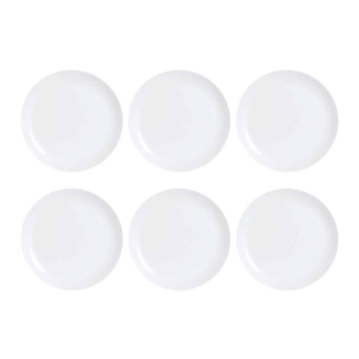 Luminarc Blanco Platos Diwali De – Juego De 6 – Vidrio Opal En Colores Vivos – Diseños Para Mesa Completa - Imagen 3