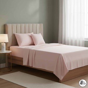 Homiest Lenzuolo Piano In Raso – Letto Francese Una Piazza E Mezza, Ultra Morbido Setoso, Colore Rosa