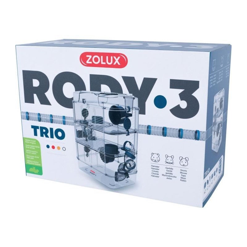 Cage sur 3 étages - ZOLUX - Rody3 trio - Pour hamsters, souris et