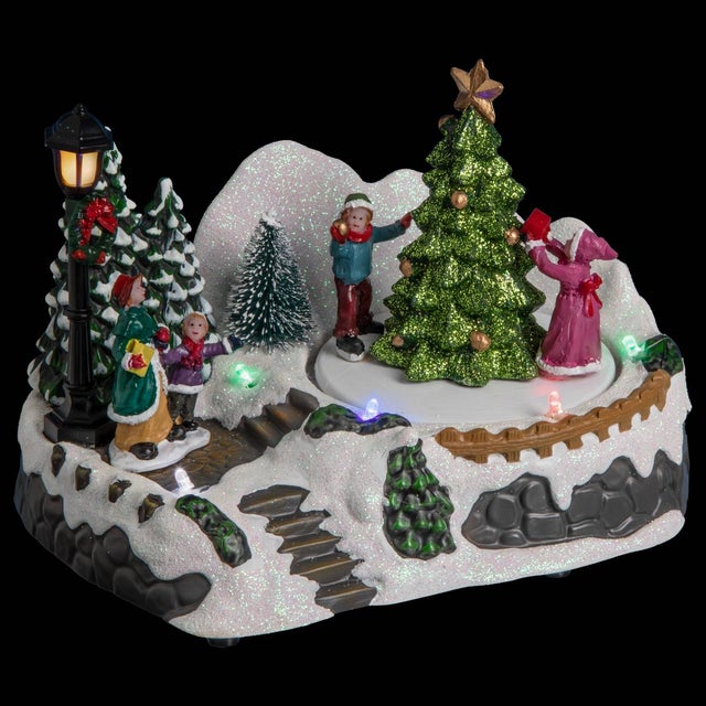 Village lumineux sapin et enfants 6 LED - Feeric lights & christmas