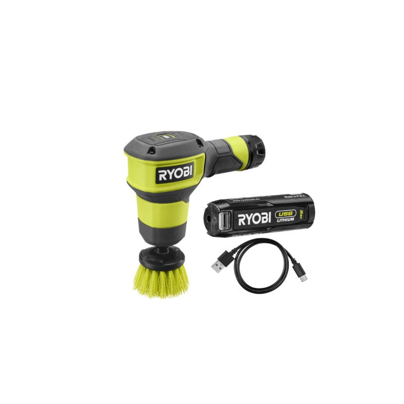Lampe de travail RYOBI 4V USB Lithium - 650 lumens - 1 batterie 2,0Ah - RLI4 -120G | Leroy Merlin