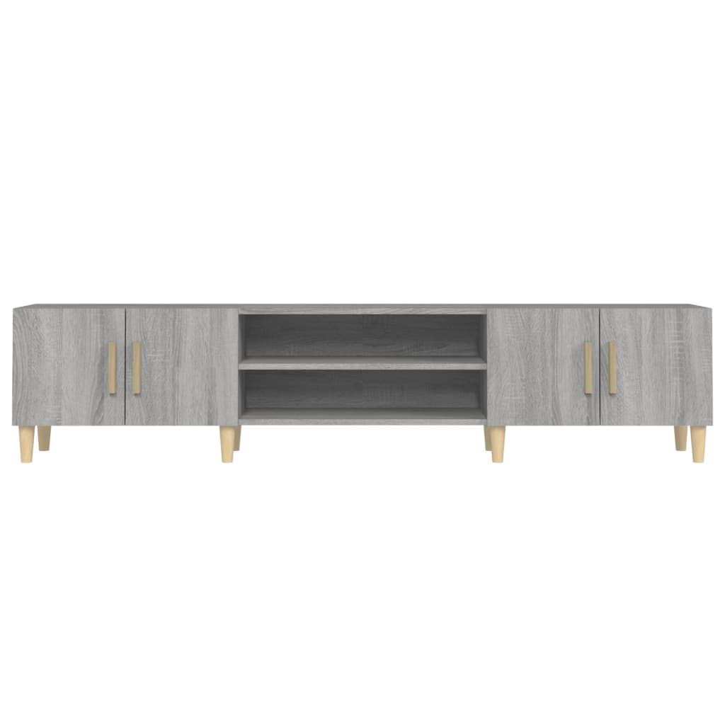 Meuble TV sonoma gris 180x31,5x40 bois d'ingénierie - 6