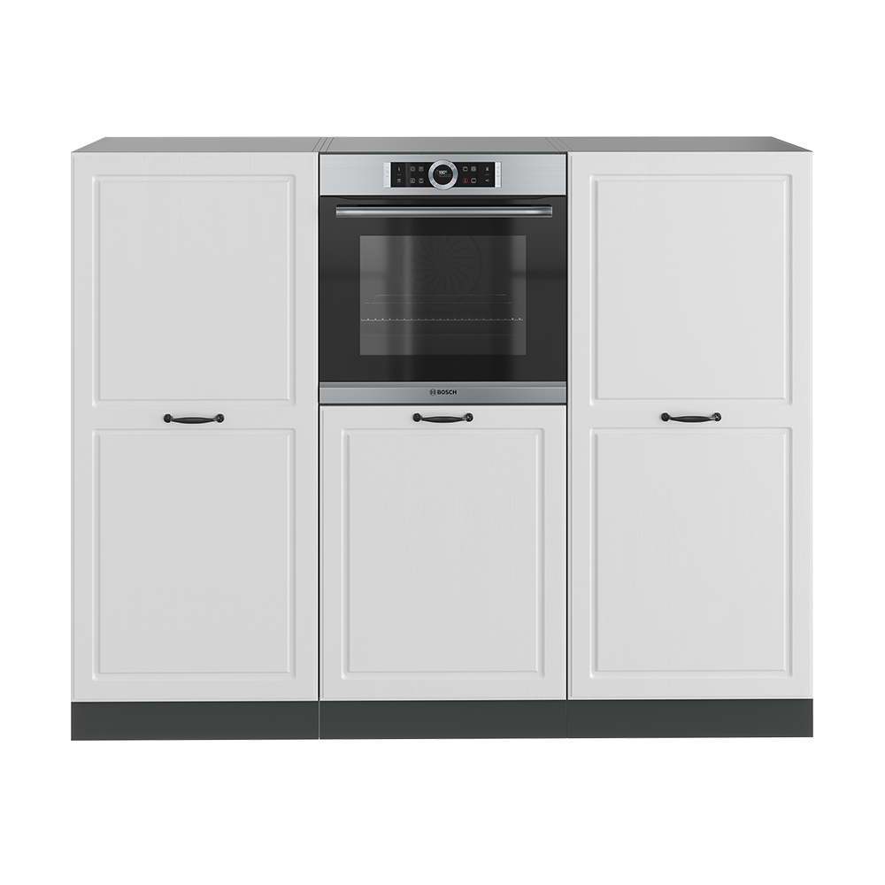 Vicco Blok kuchenny R-Line, Biały dworek/antracyt, 180 cm bez blatu roboczego