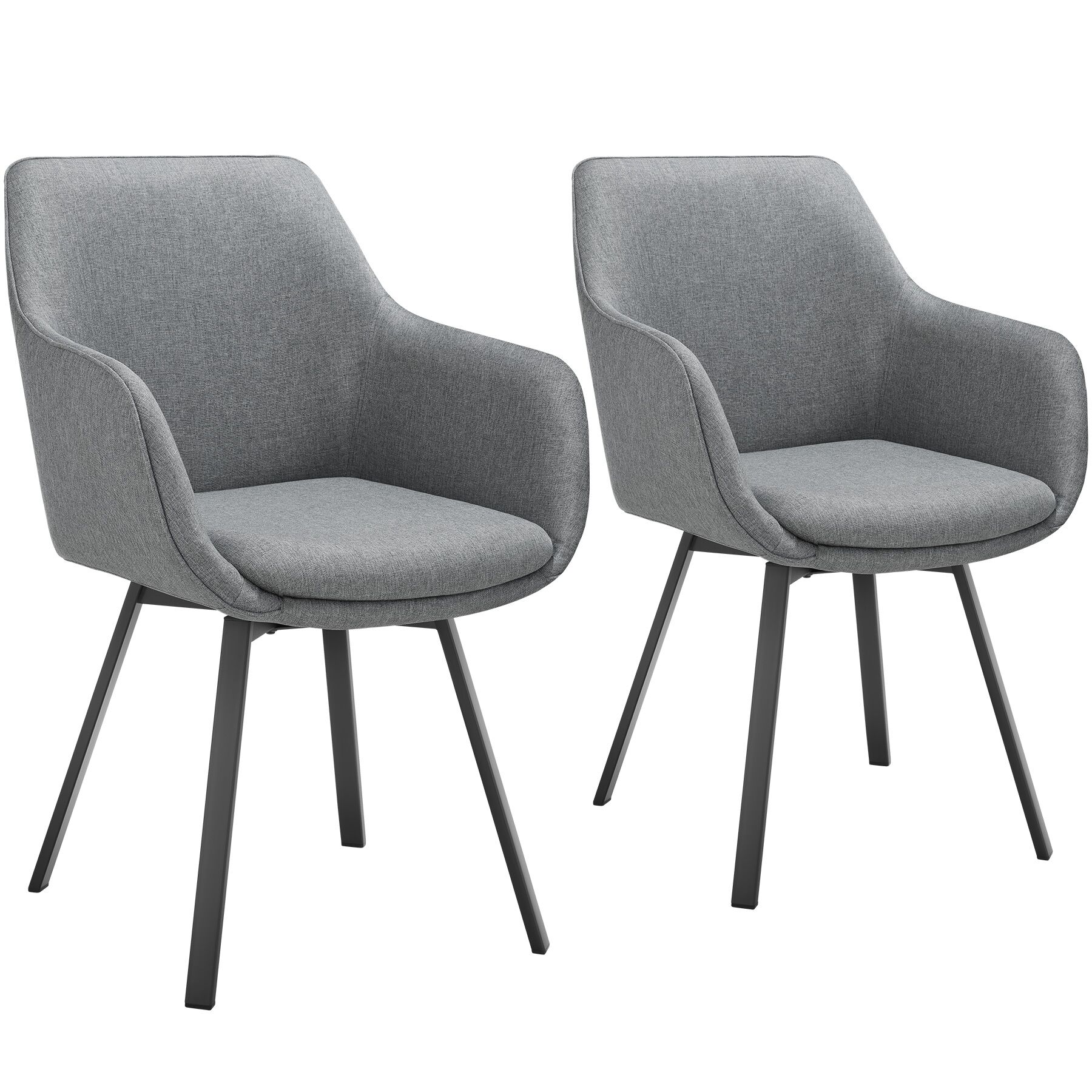 Poltrona Girevole TecTake In Velluto - Sedia Con Braccioli Imbottita, Design Moderno, Per Sala Da Pranzo, Cucina O Soggiorno, Colore Crema
