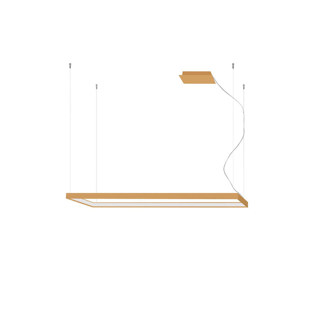 Lampa wisząca Tuula złota LED 50W 4000K 8096lm wym: 150 x 130 x 40 cm aluminium Thoro Lighting