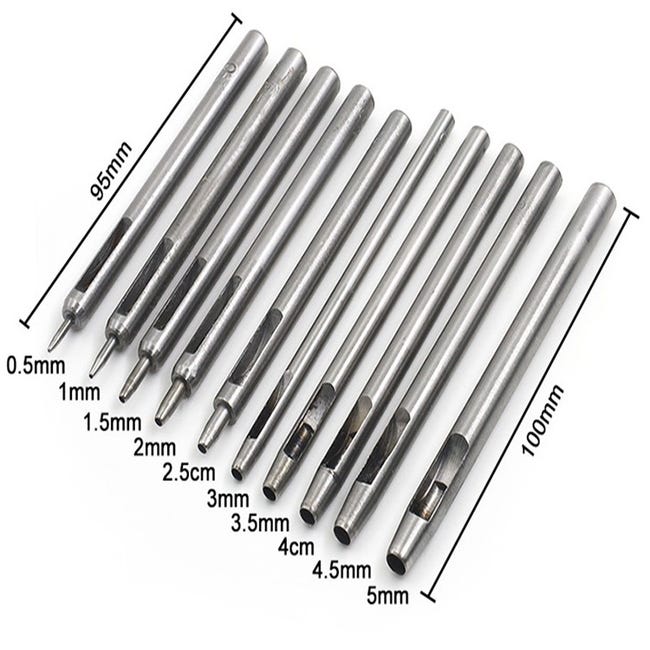 Punzone Per Pelle 6mm - Acciaio Al Carbonio, Per Cinture E Punzone Per Pelle 6mm - Acciaio Al Carbonio, Per Cinture E