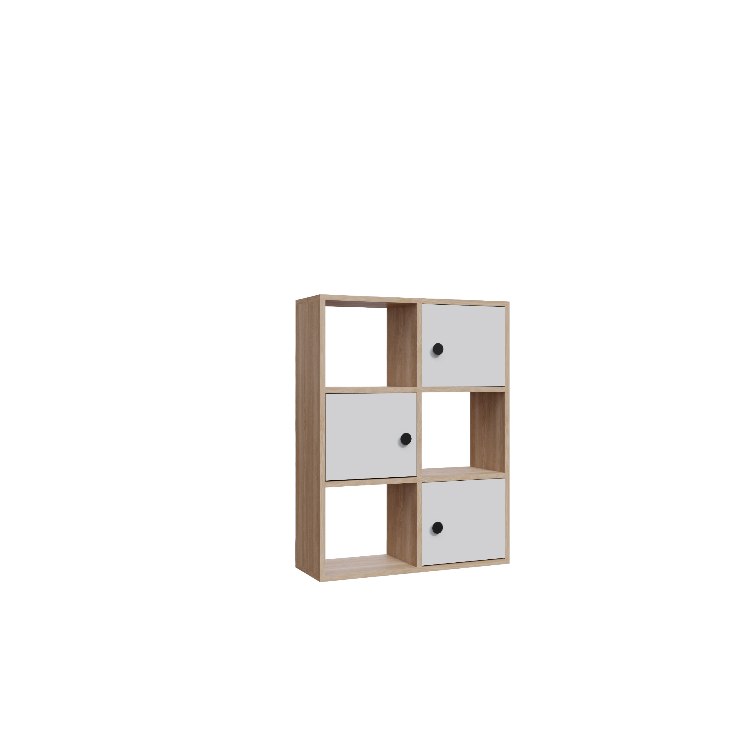 TILTON STANDARD BOOKCASE OAK / WHITE Leroy Merlin