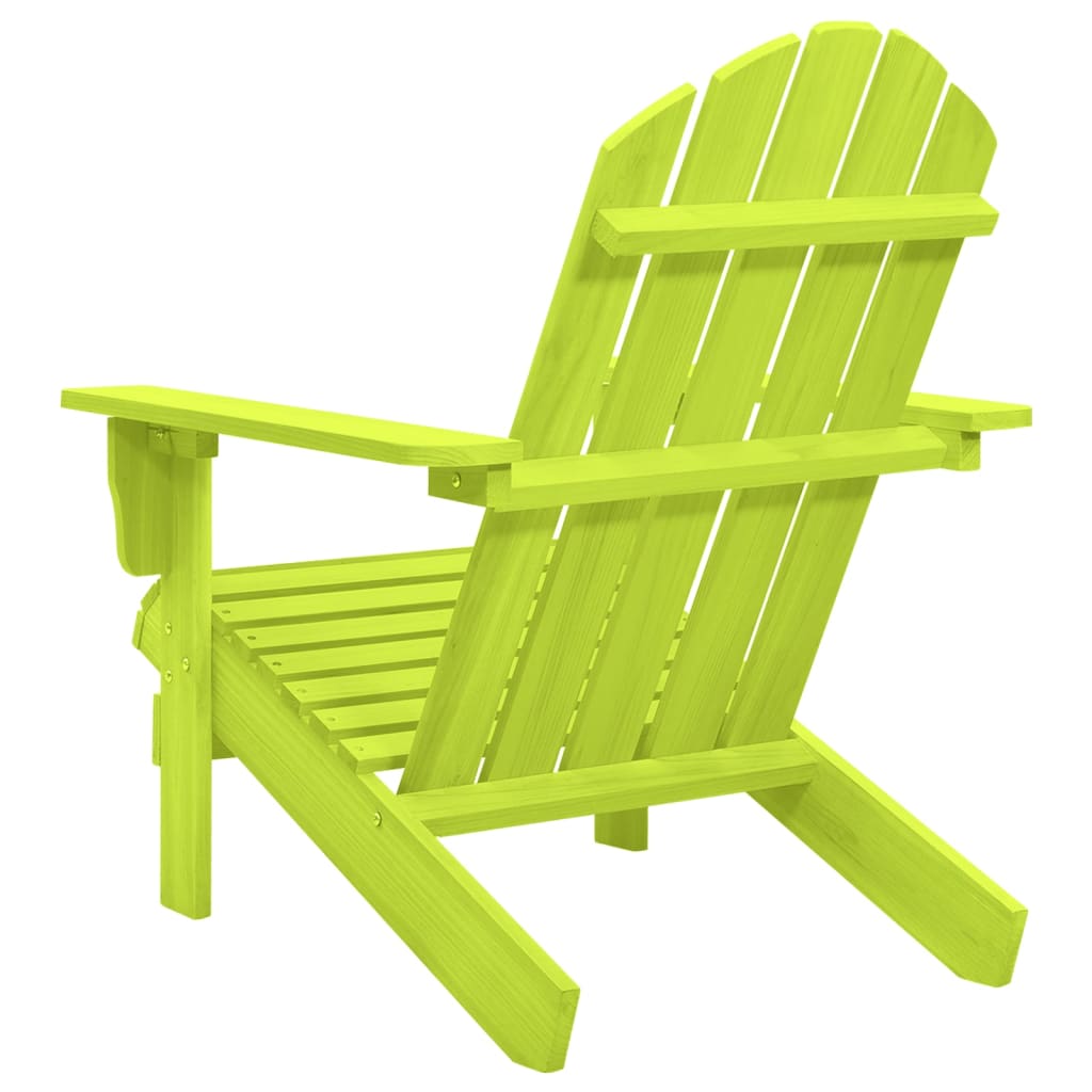 Maison Exclusive - Sedia Giardino Adirondack in Legno Massello di Abete Verde - 4