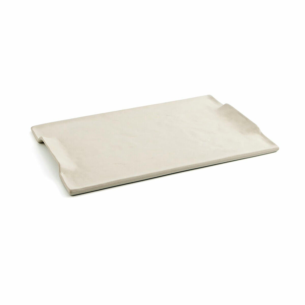 Quid Bandeja Rectangular Cerámica Beige 35X23cm Mineral Gres - Imagen 2
