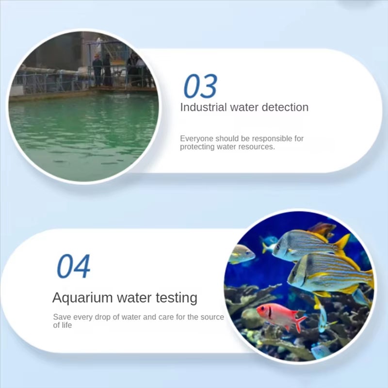 100 strisce reattive 9 in 1 per acqua, kit per test dell'acqua per acqua potabile -cloro libero, cloro totale, pH, durezza dell'acqua - 4