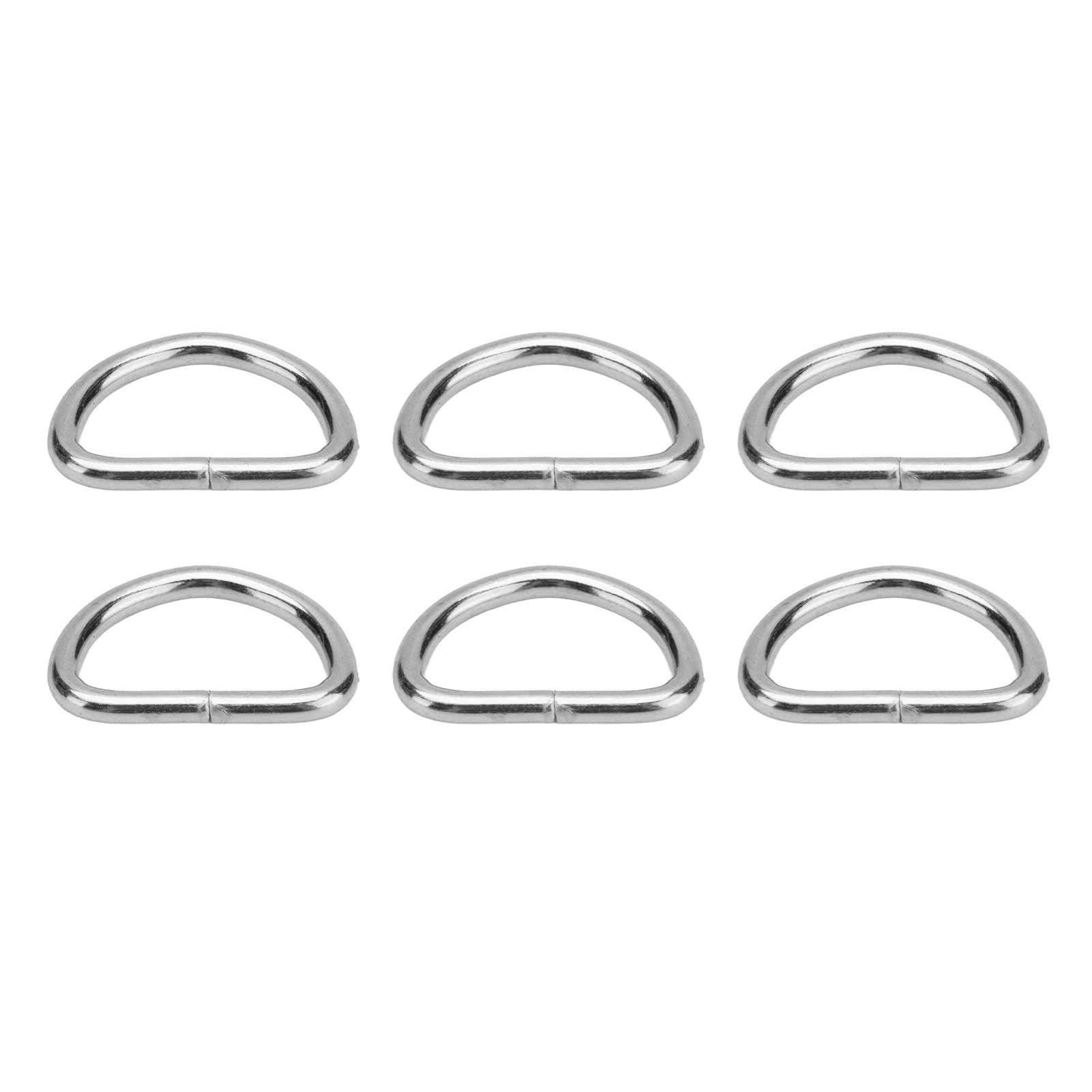 Lot De 100 Anneaux En D Métal Argentés 38mm - Boucles Solides Pour Sacs Et Bricolage
