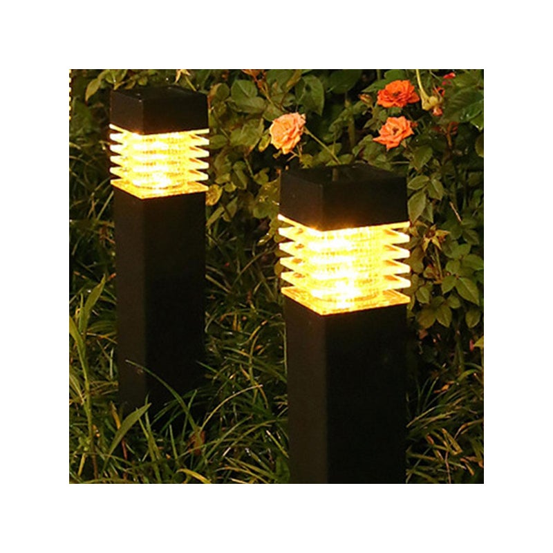 Zestaw 4 lamp solarnych, lampy solarne, zewnętrzne dekoracyjne lampy LED do trawnika, wodoszczelne lampy dekoracyjne, ciepłe światło