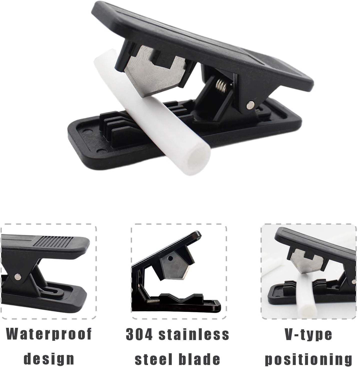 Set di 6 tagliatubi in plastica, tagliatubi in nylon, tagliatubi in silicone, tagliatubi in gomma, utensile da taglio in nylon, tagliatubi in PVC - 3