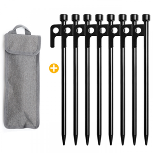 LATERN 10 Picchetti A Spirale Per Tenda – 20 Cm, Zincati Antiruggine, Con Manico A T, Per Campeggio E Terreni Duri