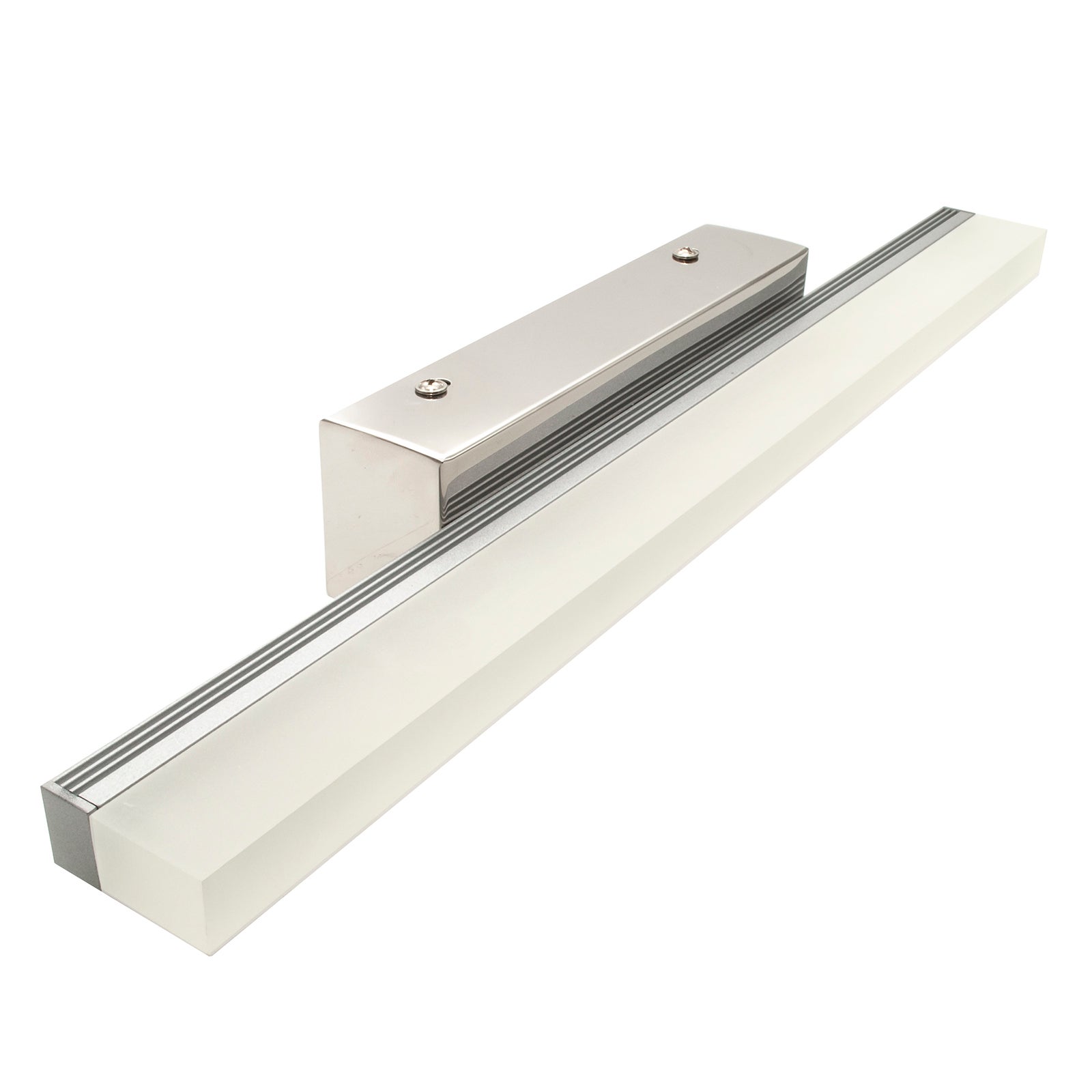 Applique murale LED 40 cm, blanc naturel 4000K, 9 W, chromée, IP44, style moderne, à placer au-dessus d'un meuble-lavabo (230 V). - 7