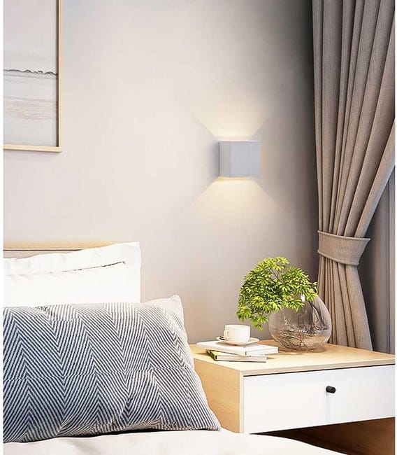 Applique Murale LED Moderne Lampe murale 6W Blanc Chaud 3000K Pour chambre à coucher salon couloir entrée Blanc Applique Murale LED Moderne Lampe murale 6W Blanc Chaud 3000K Pour chambre à coucher salon couloir entrée Blanc