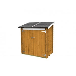 Casetta Legno Per Attrezzi 2x1 M - Porta Doppia Finestrata, Ideale Per Giardino - Foto 7