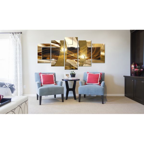 Tableau Golden Lava 200x100 cm - 2