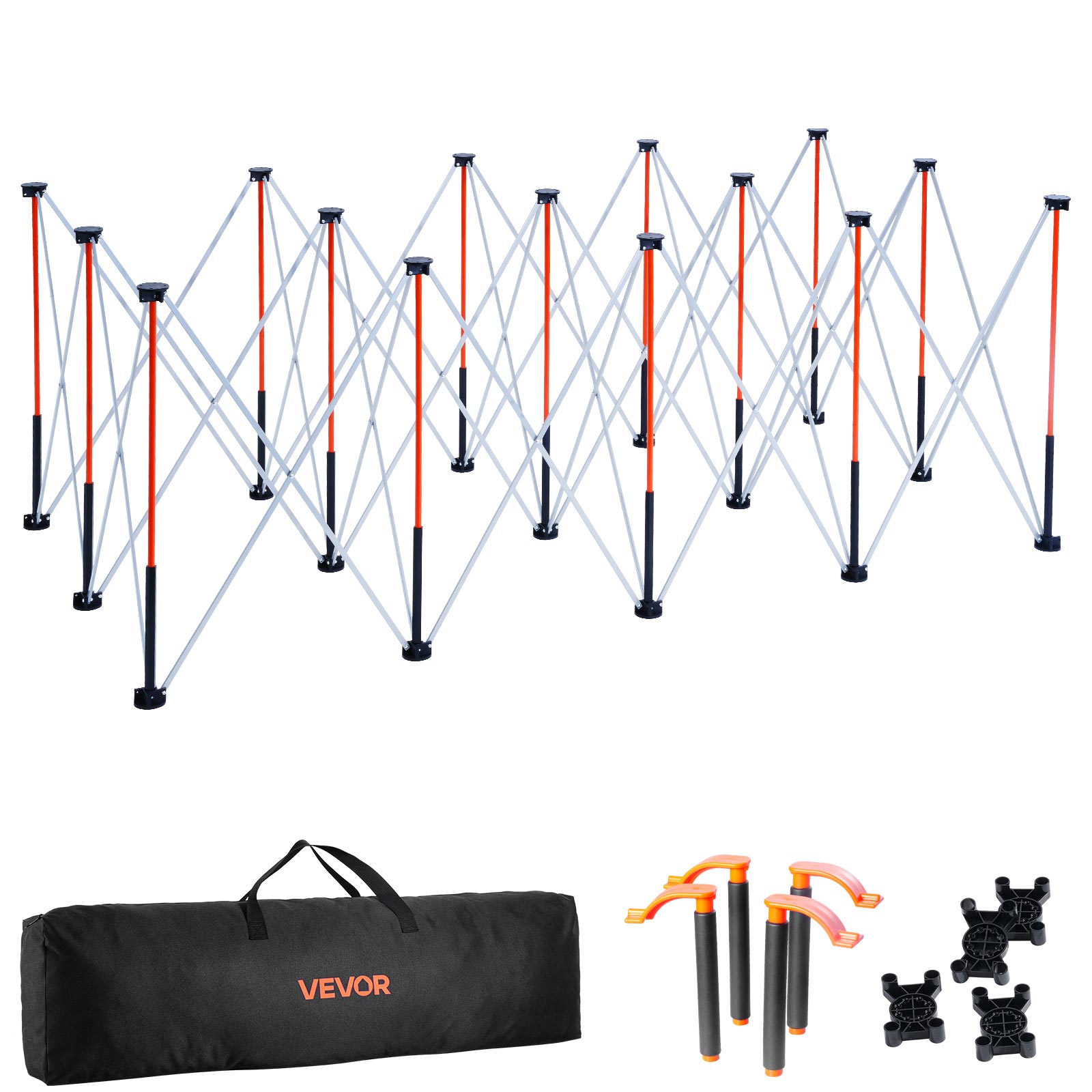 przenośny składany stojak naprawczy 2467x1266x865mm torba do przechowywania VEVOR