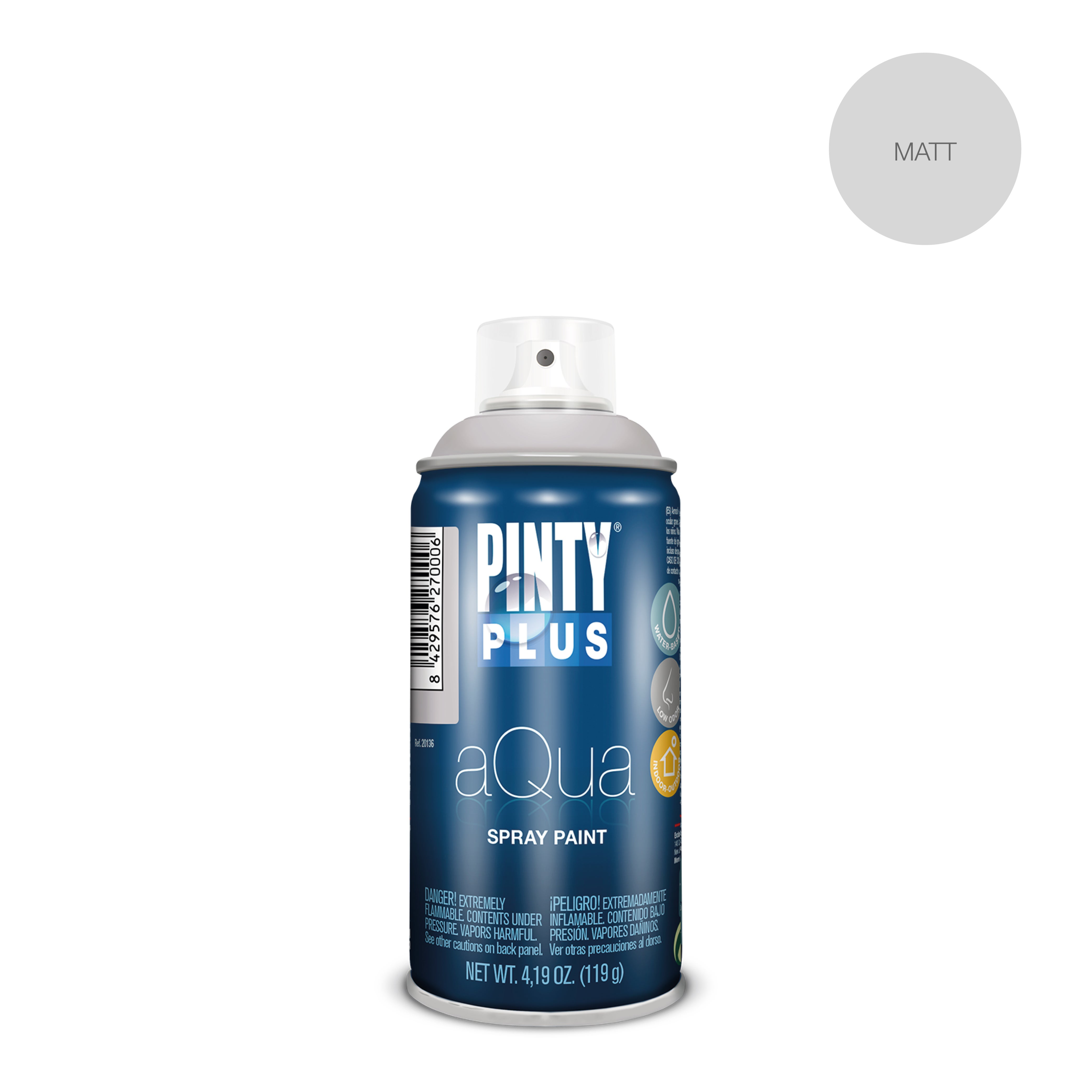 PintyPlus Aqua farba wodna dekoracyjna w spray 0.15L biały