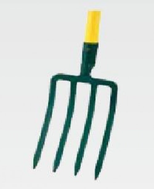 Fourche à bêcher à douille 4 dents - manche Novagrip béquille (90cm)