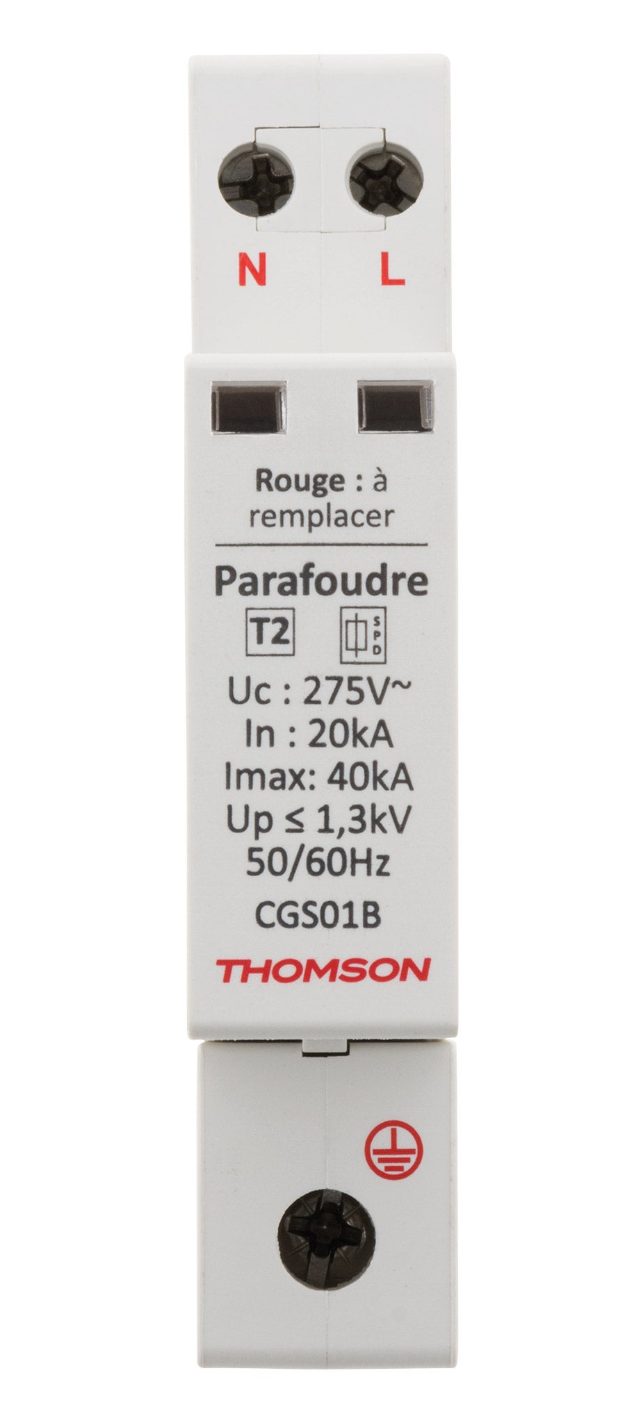 Parafoudre modulaire Ph+N idéal T2 - 40KA - Thomson - 2