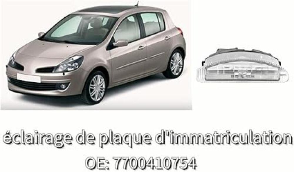 Luce Targa Per Renault Clio II 1998-2005 - Ricambio 7700410754, Lampada