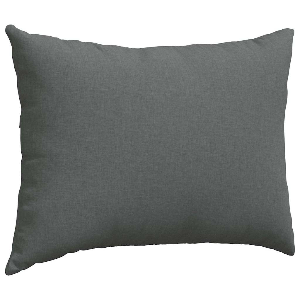 vidaXL Coussins de canapé 2 pc tissu Gris foncé 70 x 50 cm - 5