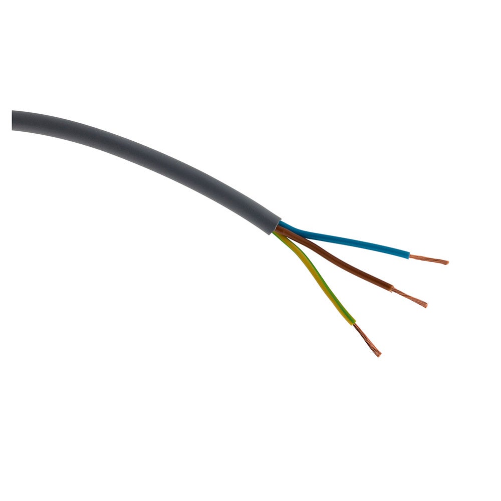 Kalitec H05VV-F slangkabel, 3 x 0,75 mm², stroomkabel 3G0,75