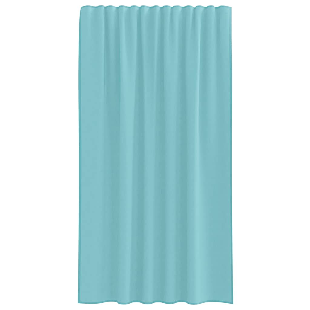 Maison Exclusive - Rideaux en voile avec boucles 2 pcs turquoise 140x175 cm - 4
