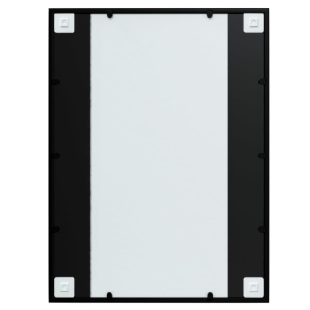 Maison Exclusive - Miroir mural noir 80x60 cm métal - 4