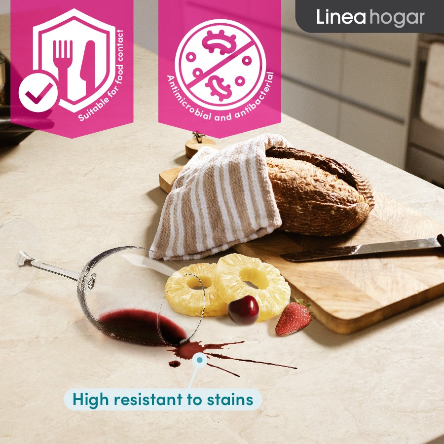 TRITON: Vinyle adhésif pour plan de travail de cuisine et salle de bain. Résistant aux taches. Imperméable. Facile à poser et à nettoyer. 0,65x2m - 6