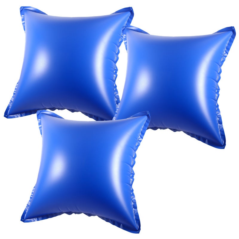 Coussin Gonflable Pour Piscine 122x122x55 Cm - PVC 2 Mm - Protection Hiver Anti-Gel, Écoulement Eau Et Saleté - Réutilisable