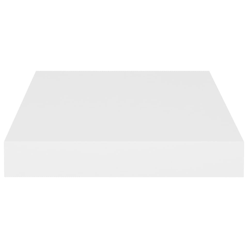 étagères murales flottantes 2 pcs blanc 23x23,5x3,8 cm MDF - 5