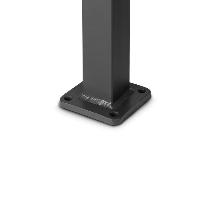 Poteau aluminium tradition style ferronnerie sur platine avec chapeau H 86.5 cm Noir - 4