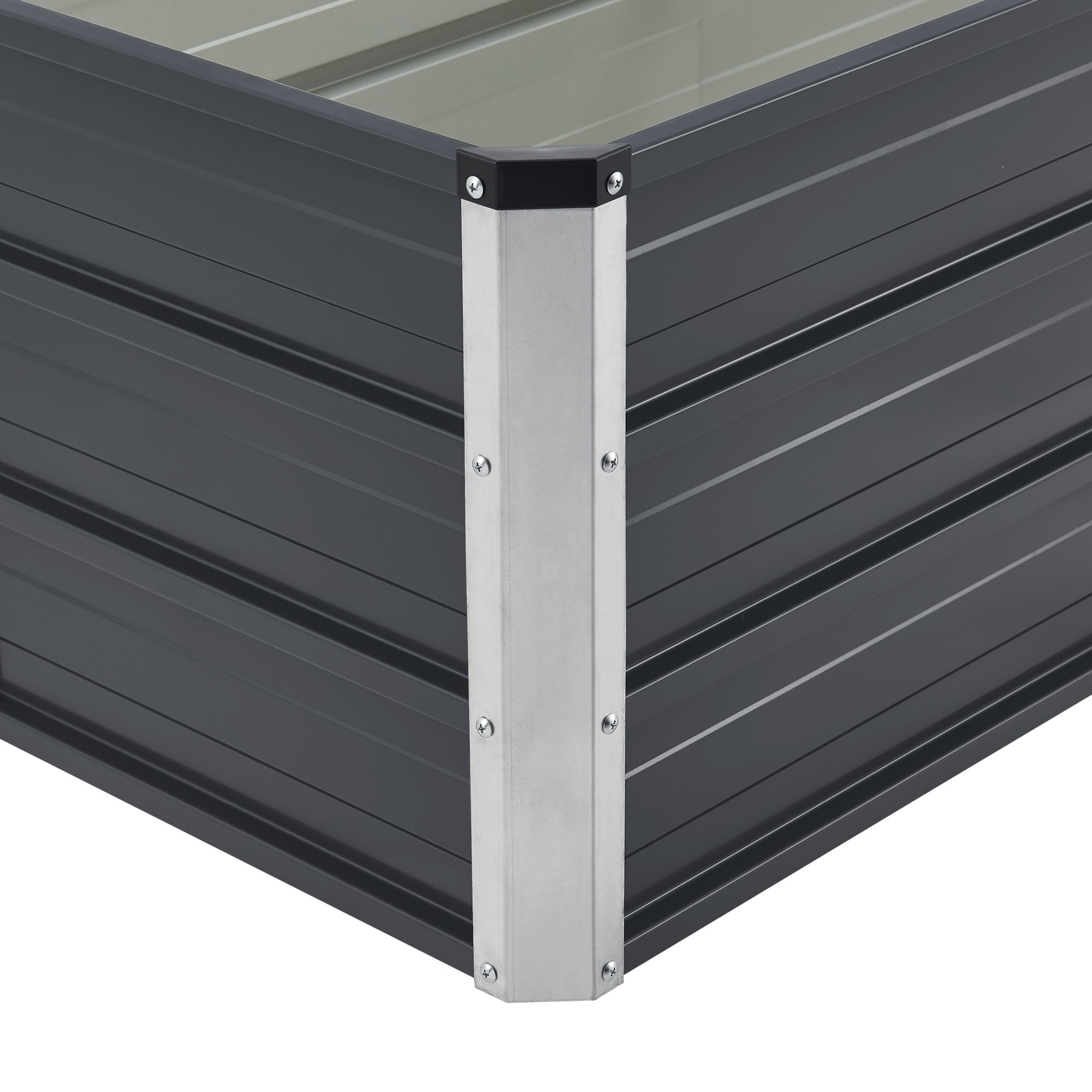 Huerta urbana com 3 divisórias Nijmegen aço 240x47x40cm cinzento antracite [en.casa] - 8