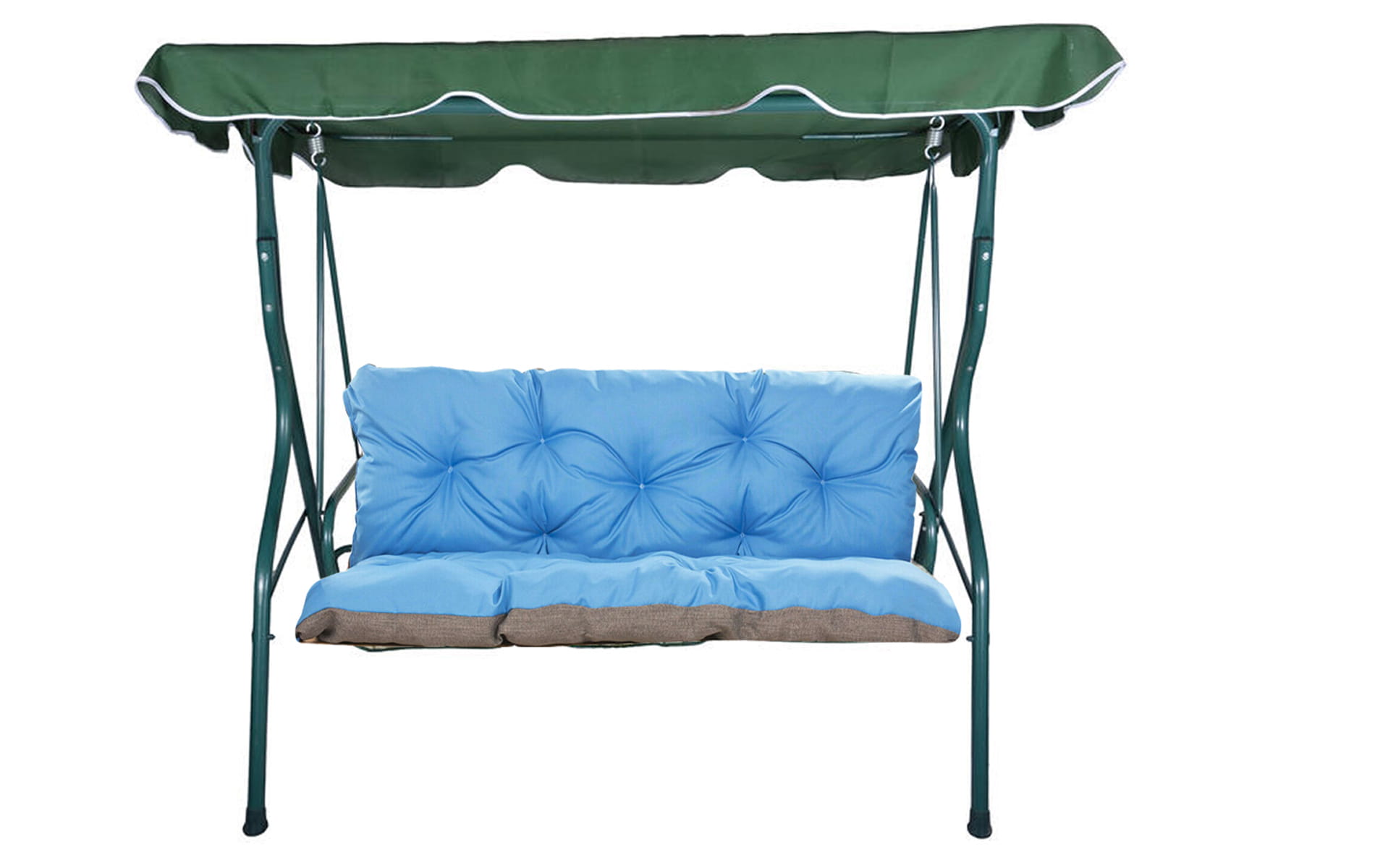 Cojines para columpio 120x60x50, cojín para columpio de jardín azul, cojines para columpio de 2 personas, cojín para banco, cojín para jardín