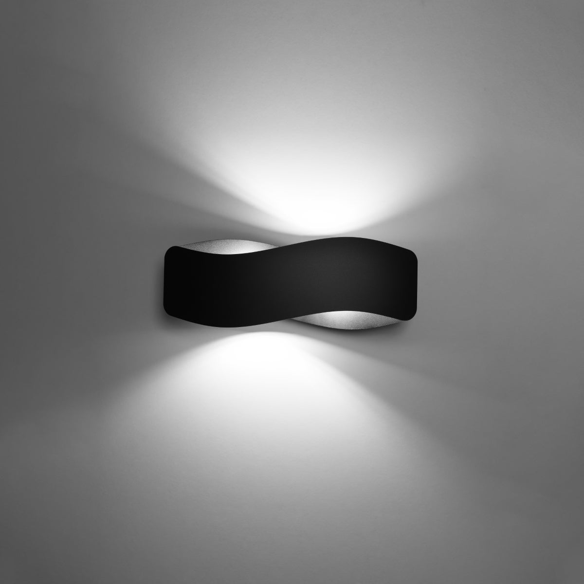 Kinkiet ZANILA 40 czarny LED 3000K - 40x12x15cm Sollux