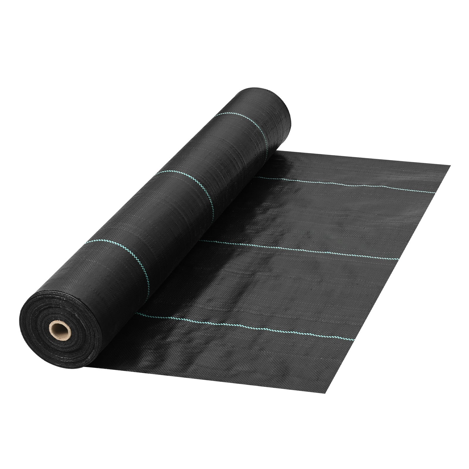 Toile de Paillage Anti-Mauvaises Herbes 1,2 x 30,5 m 165 g/m² SucceBuy, Géotextile Tissé PP Perméable Noir pour Jardin, Potager et Serre - 3