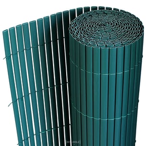 Brise-vue En PVC Vert 200 X 1000 Cm - Pour Balcon, Terrasse, Jardin - Lamelles Renforcées