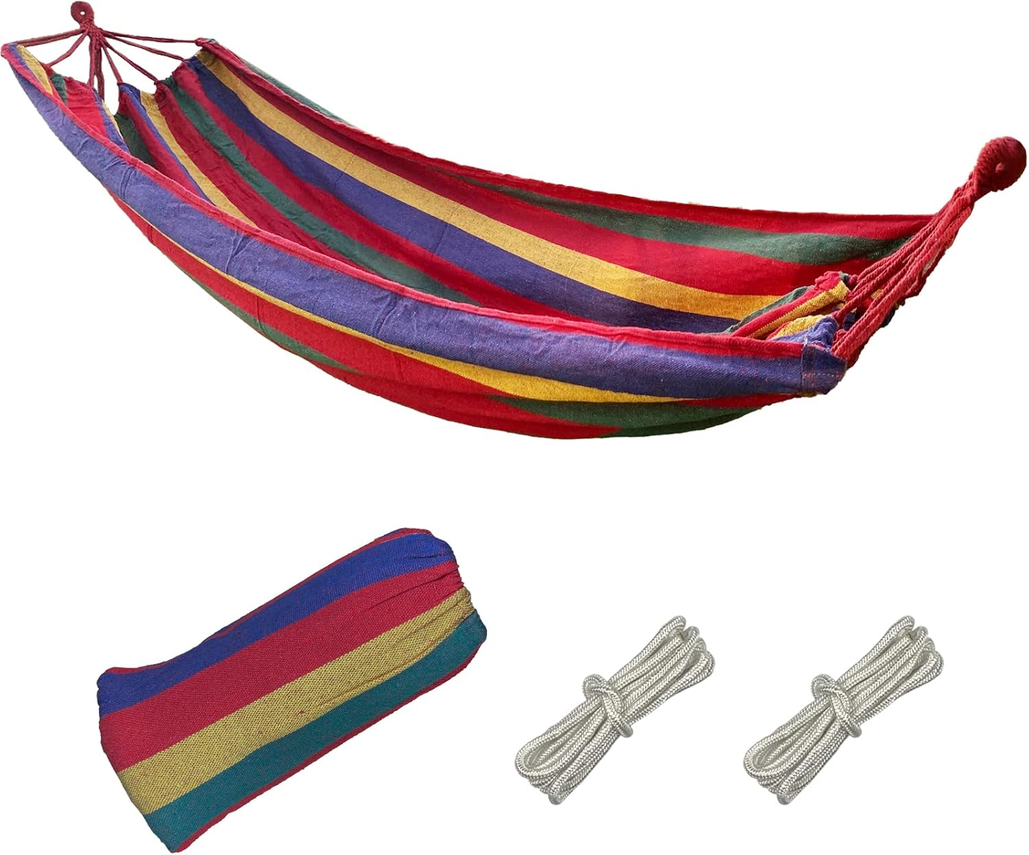 Hamac Balançoire D’extérieur - Siège Suspendu Confortable - Charge Max 150 Kg - Pour Jardin, Balcon, Camping
