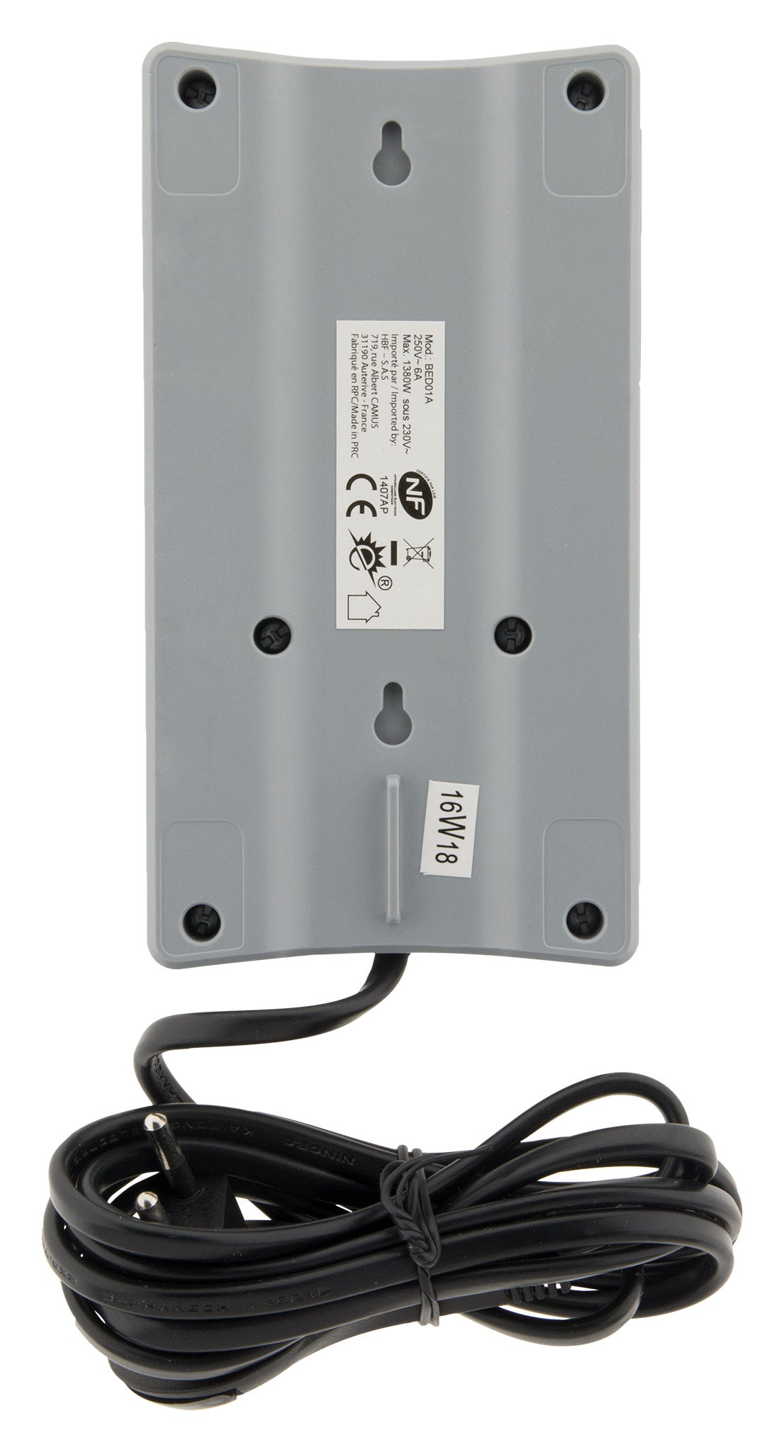 Multiprise extraplate 6 prises 6A Titanium - Thomson - 7