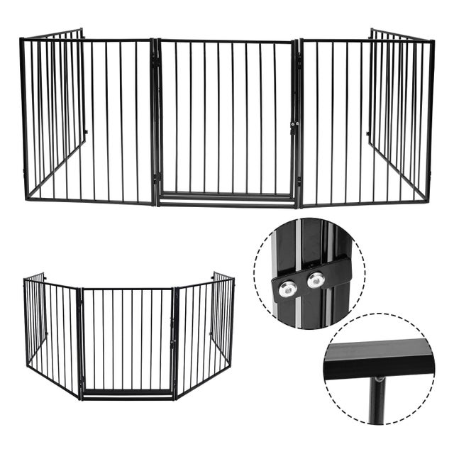 2X Barrière de sécurité 304CM 5 panneaux installation facile