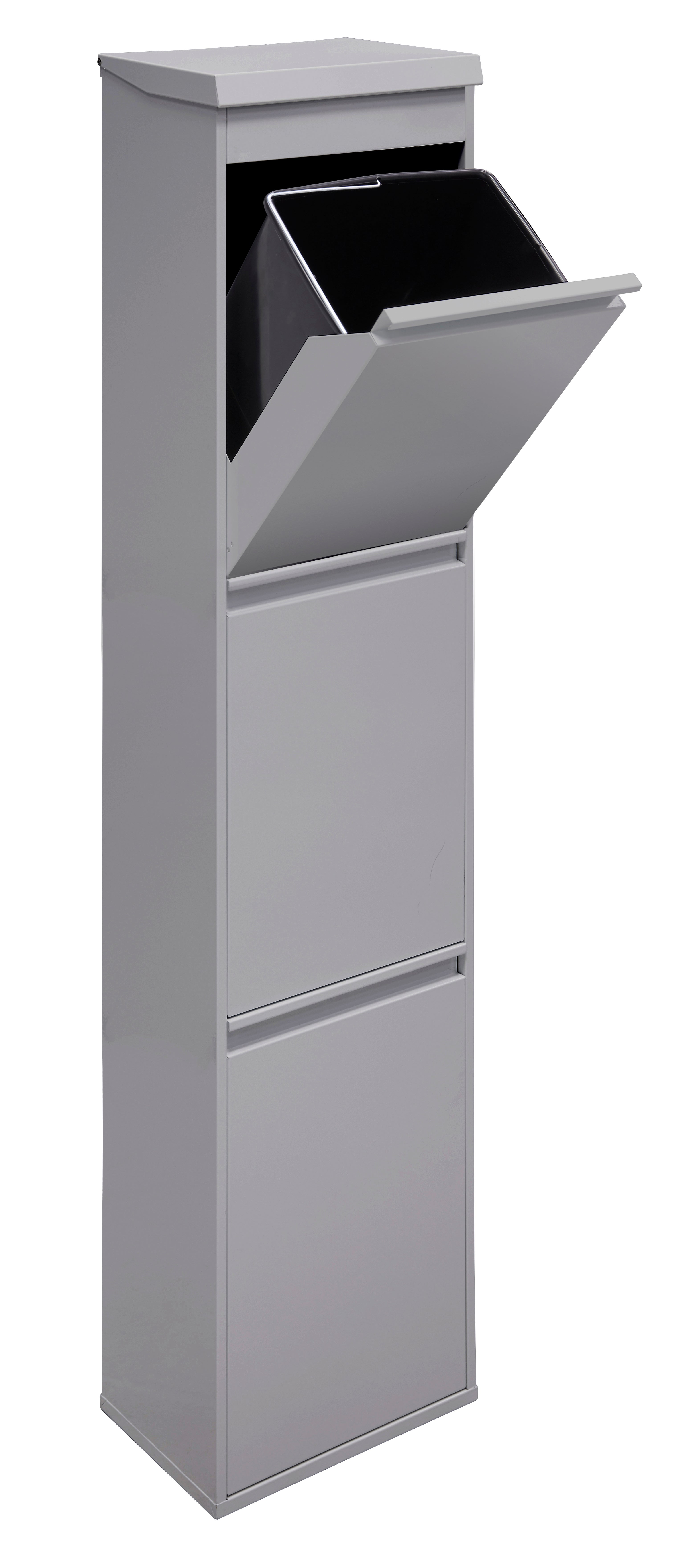 ARREGUI Basic CR301-B Cubo de basura y reciclaje de acero de