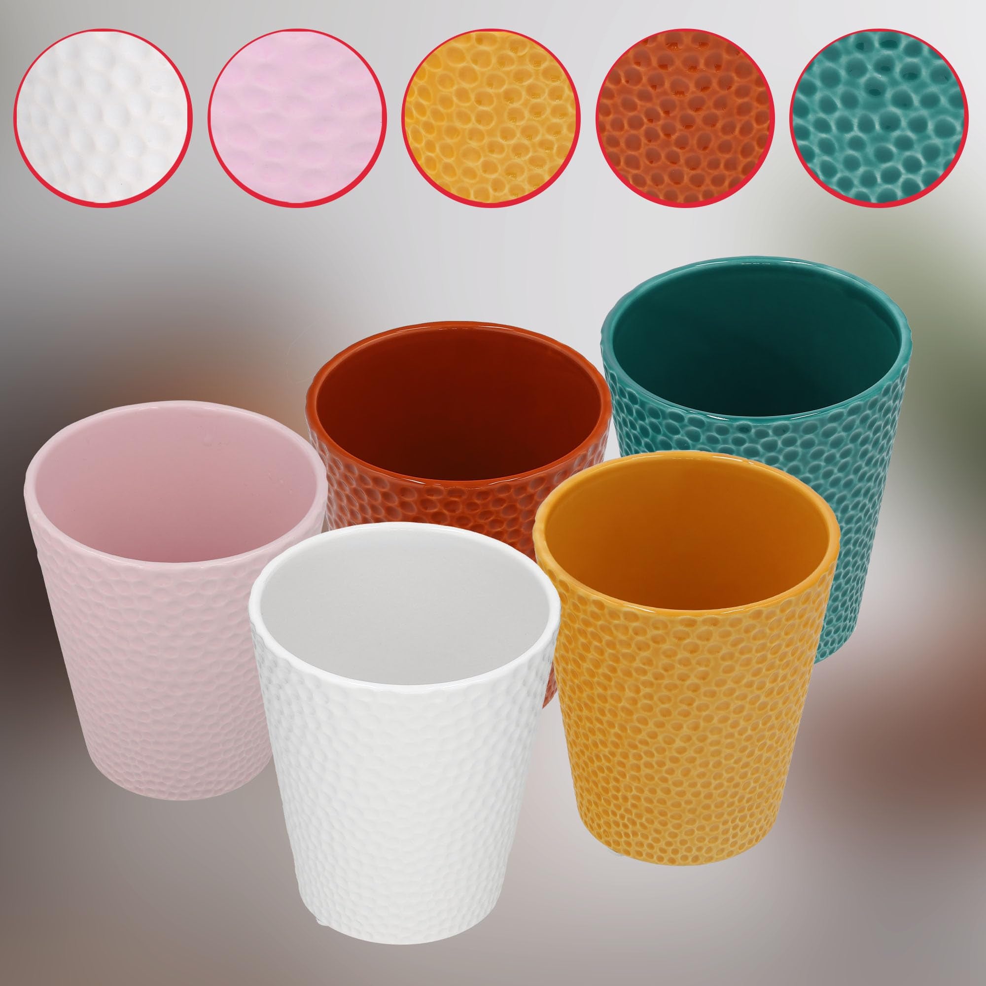 Doniczka fi 12 donica osłonka turkus ceramiczna na kwiaty rośliny storczyki - KOTARBAU - 8